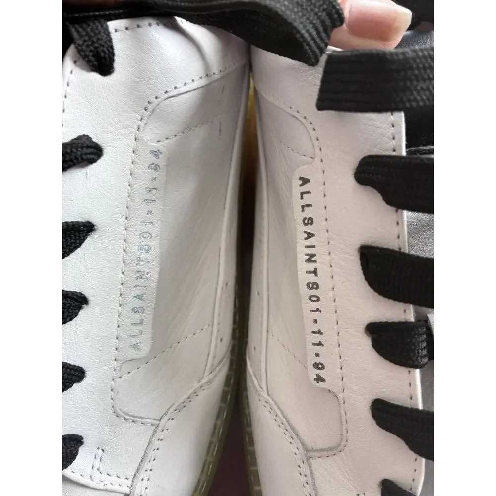 All Saints Men's Alton Low Top Sneakers Allsaints Size 11 eu 44 real leather